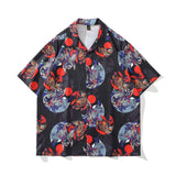 Short Sleeve Shirt Floral Full Print Hawaiian Casual