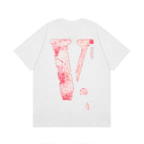 Vlone T Shirt Spring Summer Flower Crew Neck