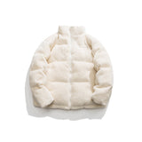 Unisex Coat Winter Lamb Wool Cotton-Padded Jacket Couple Warm