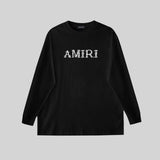Amiri Sweatshirt AMI Letter Pattern Print Crew Neck Long Sleeve