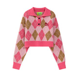 Women Sweater Retro Slimming Knitwear