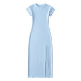 Women Dresses Temperament Split Sheath Dress