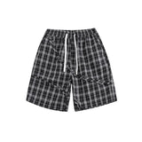 Unisex Shorts Plaid Shorts Couple Loose Summer