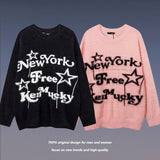 Women Sweater Loose Knitted Sweater Couple
