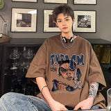 Men T Shirt Cotton Summer Loose Casual