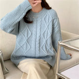 Women Pullover Sweater Loose Thick Knitwear