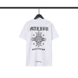 CHH Chrome Heart T Shirts Sanskrit Cross Horseshoe Letter Flower Short Sleeve T-Shirt