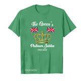 Inspired by Queen's Platinum Jubilee 2022 Elizabeth 70 Years T-shirt Printed Short Sleeve T-shirt