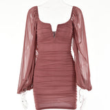 Women Dress Fashion Sexy Temperament Voile Dress