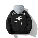 Mens Vintage Jackets vintage jacket baseball jersey cotton jacket couple hooded