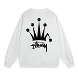 Stussy Sweatshirts Crew Neck Fleece Sweater