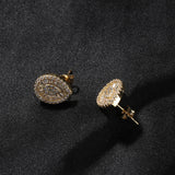 Earrings Zircon Drop Shaped Stud Earrings Spectrum