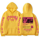 Chainsaw Man Anime Hooded Power Graphic Print Hoodie