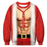 Ugly Christmas Sweater 3D Digital Printing Sweater Casual Loose Pullover for Men and Women Same Style Undershirt