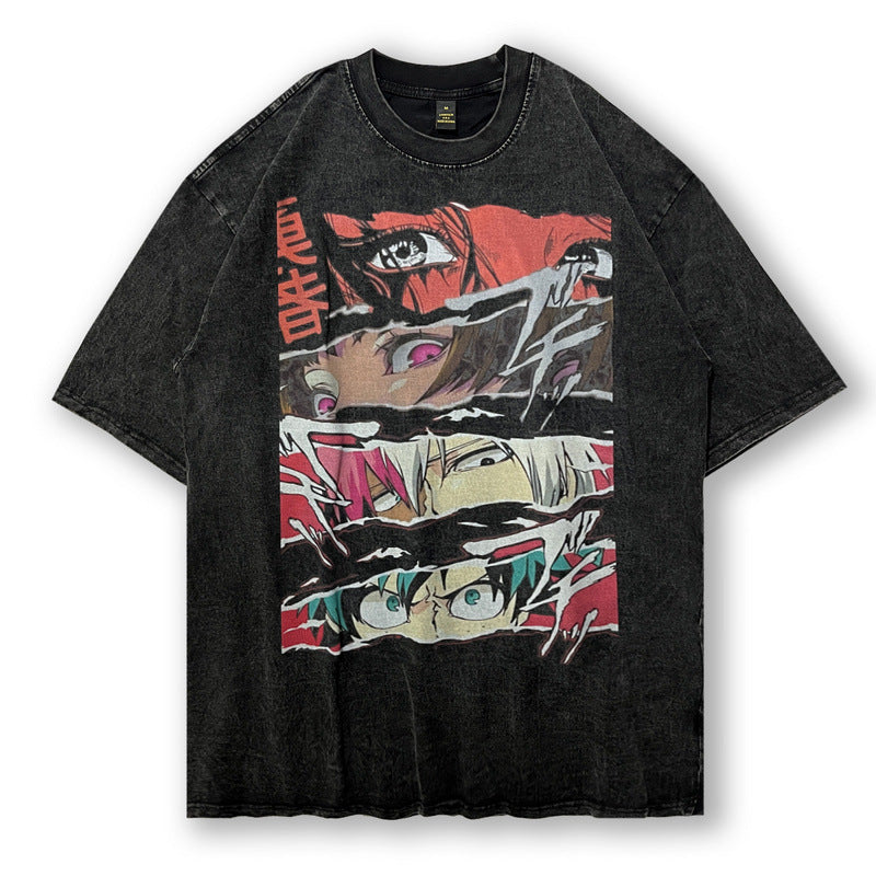 Men's T-Shirt Short-Sleeved T-shirt Men's Summer Loose