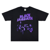 Rock Star T Shirt Doom Bruce Rock Black Sabbath Band Washed Distressed T-shirt