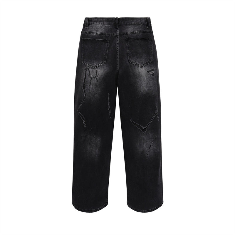 Men Jeans Ripped Special Design Loose