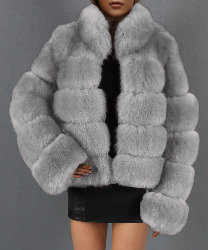 Women Fur Jacket Casual Fashion Plush Coat
