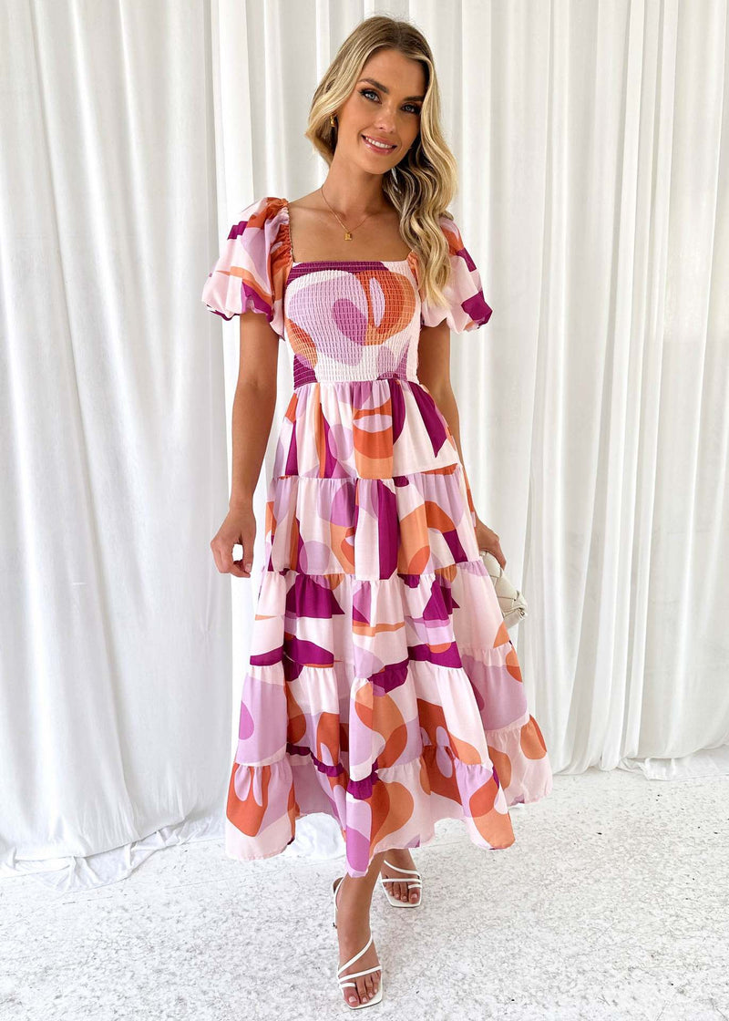 Women Dress Fashion Puff Sleeve Dress