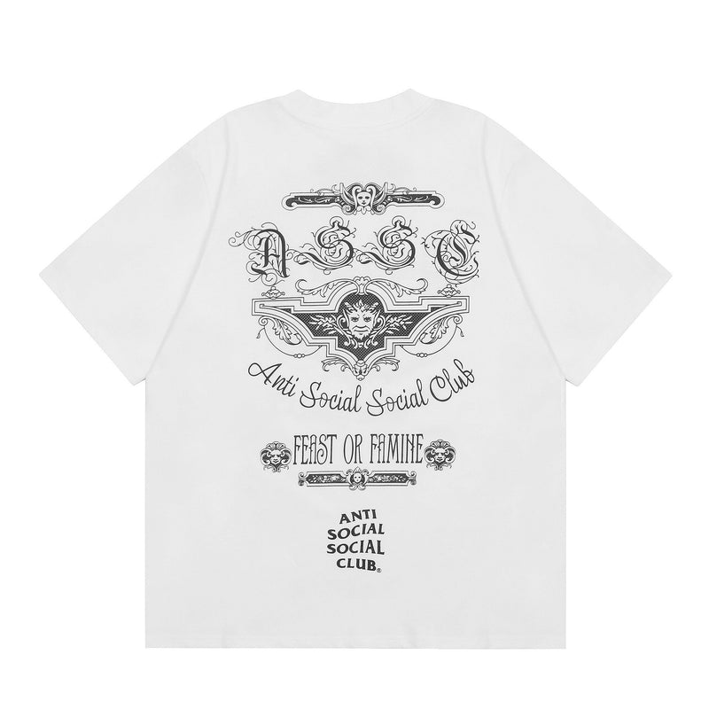 ANTI SOCIAL CLUB T-Shirt ANTI Print Casual