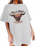 T-Shirt Women Oversized Not My First Rodeo Vintage Tee