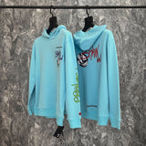 CHH Chrome Heart Hoodie hooded sweater Sanskrit and fun football graffiti print