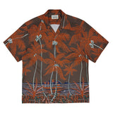 GUILTYPARTIES TIGER Shirts 19ss Coconut Tree, Palm Tree Short Sleeve Shirt