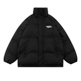Men Coat Pure Color All-Matching Thickening Stand Collar Loose Casual