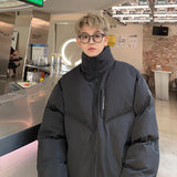 Men Cotton Coat Complex Loose Lapel Thickened