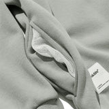 Men Fleece Lined Hoodie Crew Neck Sweater Men's Loose Winter Casual Pullover Long Sleeve Sports Top