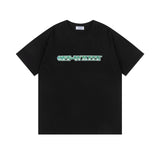 Off White T Shirts OW Money Arrow Pattern Crew Neck Pullover Short Sleeves