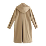 Women Trench Coat Patchwork Trench Coat Coat