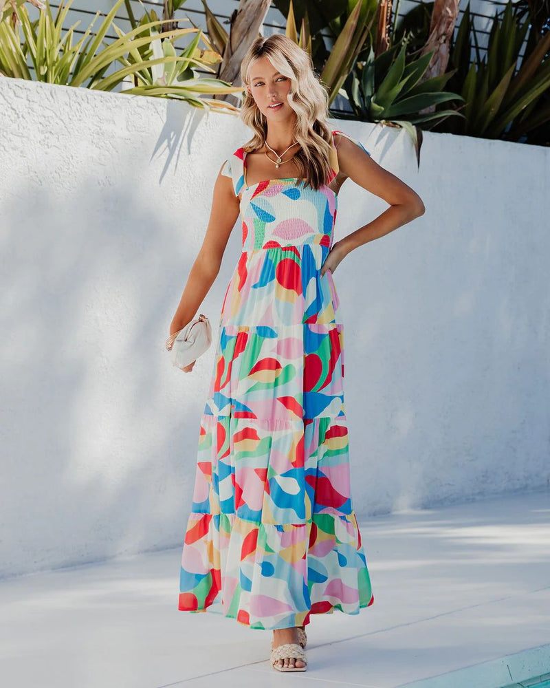 Women Dress Floral Holiday Dress