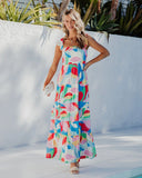 Women Dress Floral Holiday Dress