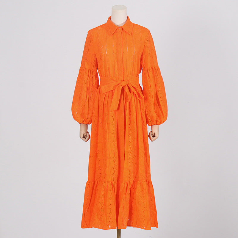 Bohemian Dress Dignified Hollow Embroidery Dress