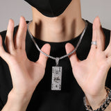 Jewelry Pendant Rap Male Copper Zircon Jesus Pieces Spectrum