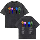 Chris Brown Tour Vintage Washed T Shirt Men Women