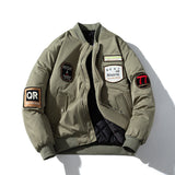 Mens Vintage Jackets Couple Oversize Flight Suit