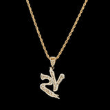 Jewelry VS Alphabet Trend Pendant Copper Inlaid Zircon Full Diamond Necklace Spectrum Alphabet Pieces