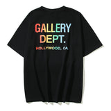 Gallery Dept T Shirts American High Street Gallery Vintage Men and Women Loose Short Sleeved T-shirt