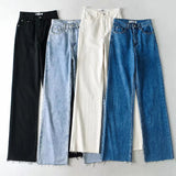 Women Jeans Loose Burrs Slimming