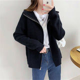 Women Knitted Cardigan Vintage Loose Sweater
