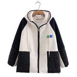 Women Cotton Coat Loose Thickening Keep Warm Fleece Padded Coat