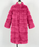 Women Fur Jacket Fashion Plush Long Coat