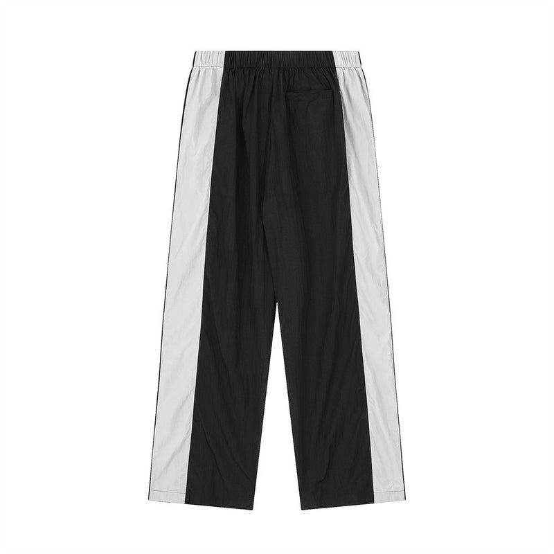 Men Jeans Stitching Casual Elastic Waist