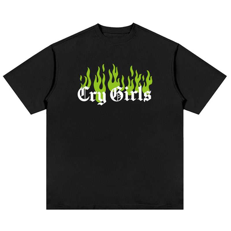 Unisex T Shirt Cotton Short Sleeve T Loose