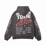 HS Hoodie retro flame graffiti print