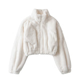 Women Cotton Coat Loose Zip Cardigan Jacket