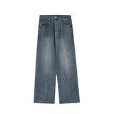 Men Jeans Faded Casual Loose