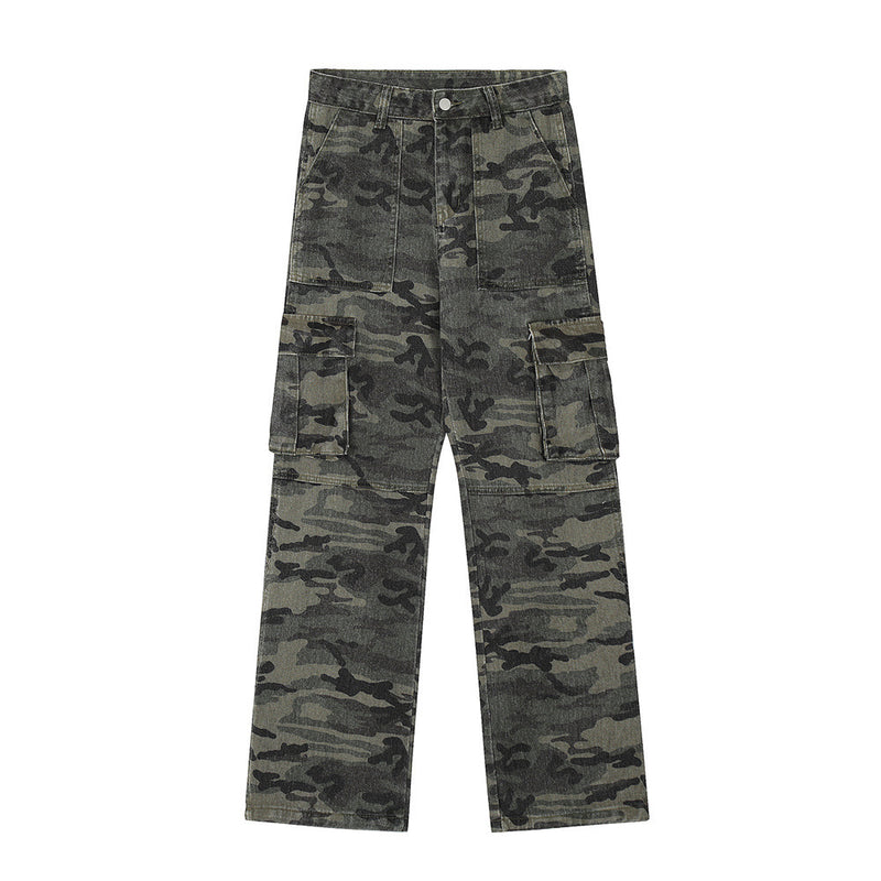 Men Jeans Camouflage Cargo Pants Casual Trend